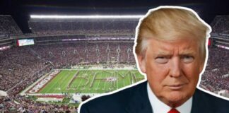 Crowd of 100K goes *CRAZY* for Trump at Alabama game