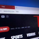 Screenshot of the TMZ website displayed in a web browser