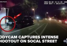 Bodycam video shows intense SoCal shootout that killed suspect, seriously wounded police officer