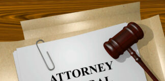Documents labeled Attorney General with a gavel.